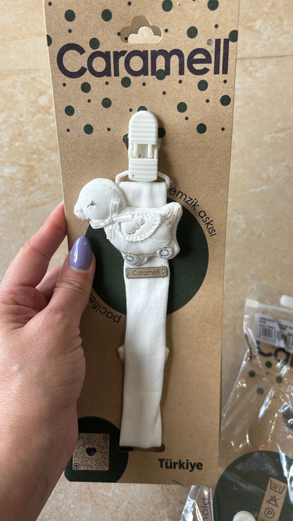 Caramell-Pacifier Clips