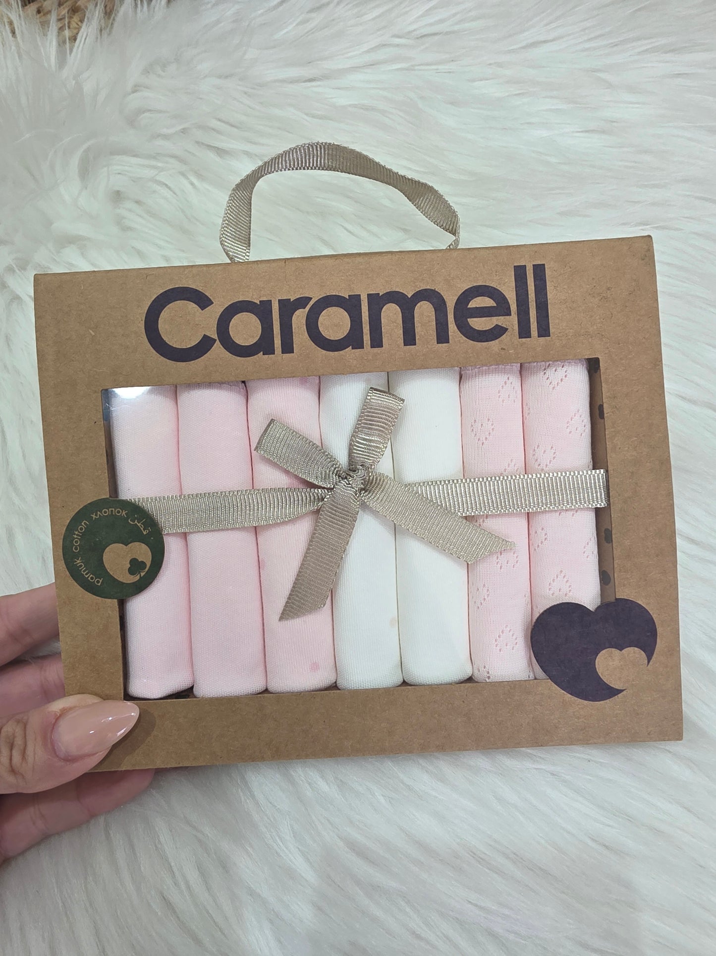 Caramell-Cotton Washcloths Pack of 7