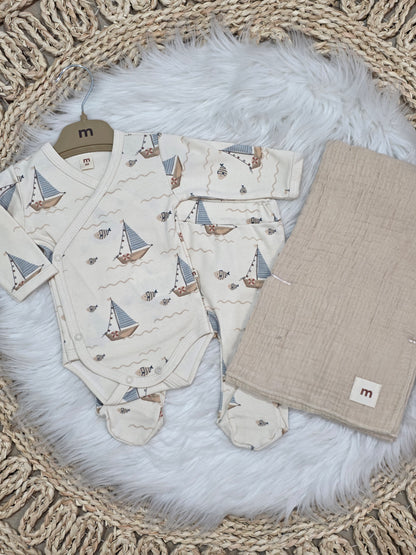Minisse-Sail Set of 3pcs with Blanket