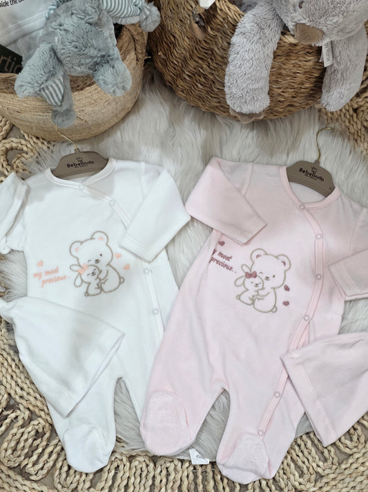 Bebelinna-Velvet Romper with Hat