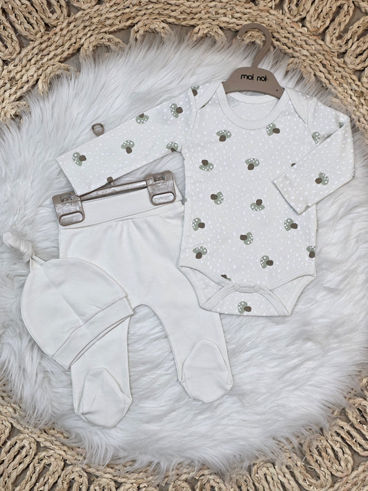 MoiNoi-3Pcs Mushroom Cotton Set
