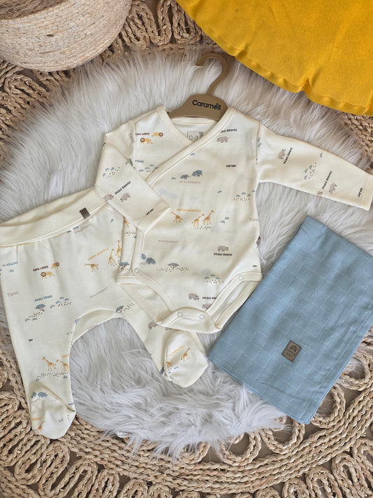 Caramell-Jungle Cotton Set of 3 Pcs