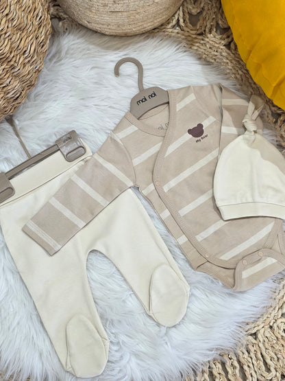 MoiNoi-Bear Cotton Collection of 3 Pcs